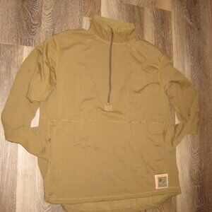 USMC FROG FR Grid Fleece 1/2 Zip Top Coyote Brown USA Made